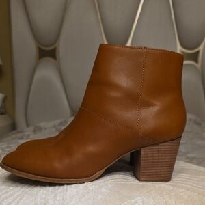 Madewell Women Tan Leather Ankle Boots Size 11